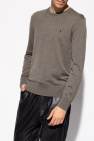 AllSaints GREEN ‘Mode’ logo-embroidered sweater