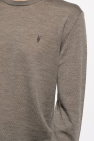 AllSaints GREEN ‘Mode’ logo-embroidered sweater