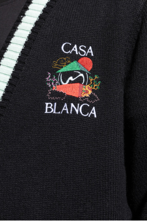 Casablanca Cardigan with logo