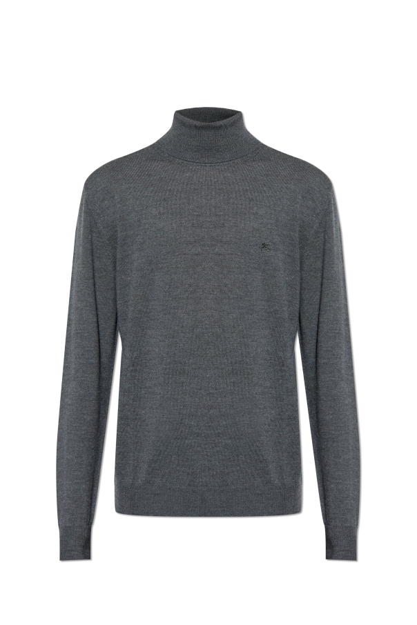 Etro Wełniany golf z wyszytym logo