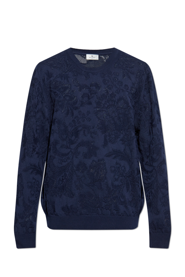 Sweater with a round neckline od Etro