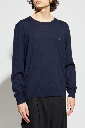 Etro Wool sweater with embroidered logo