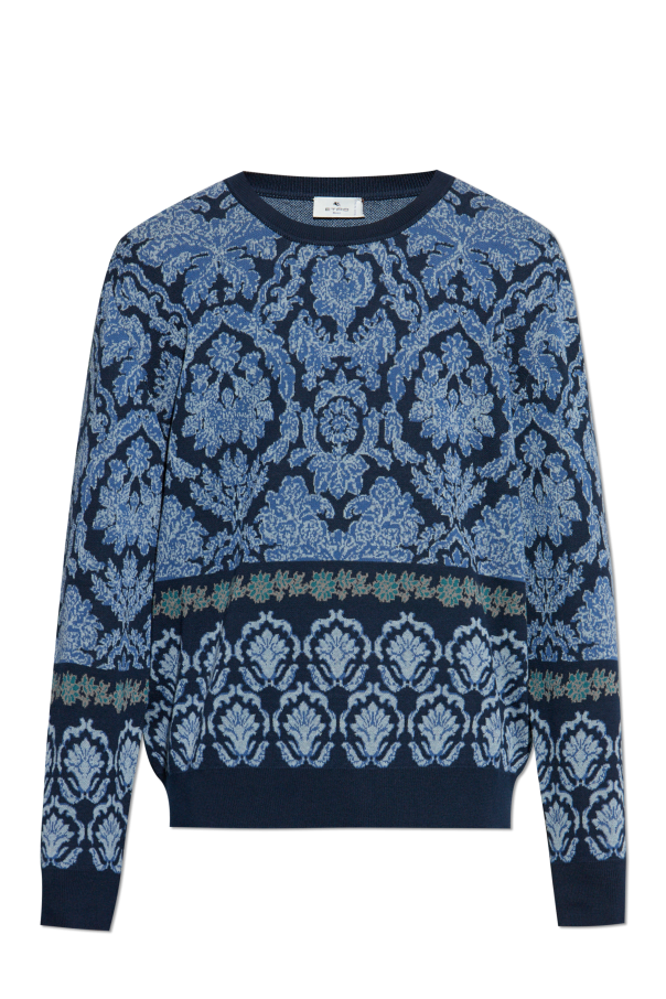Cotton sweater with decorative pattern od Etro