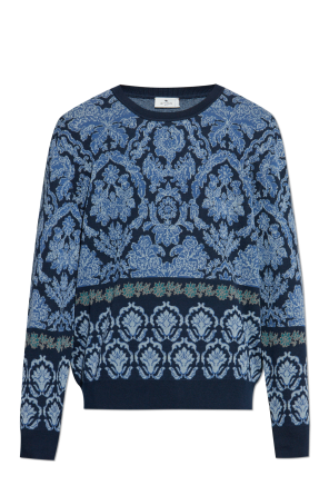 Baumwollpullover mit dekorativem Muster