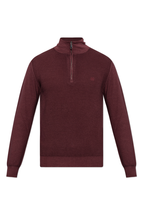 Wool sweater with stand-up collar od Etro