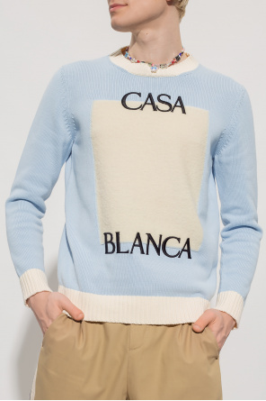 Casablanca Cotton sweater with logo