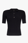 Michael Michael Kors BLACK Ribbed polo shirt