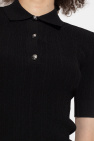 Michael Michael Kors BLACK Ribbed polo shirt