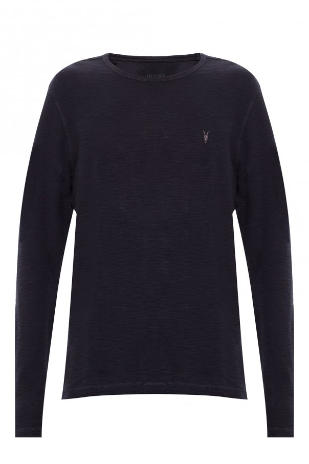 AllSaints ‘Muse’ button-up sweatshirt with logo