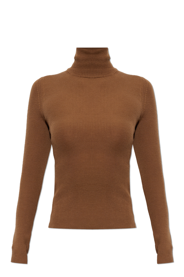 Max Mara Brown '‘Cavallo’' wool turtleneck