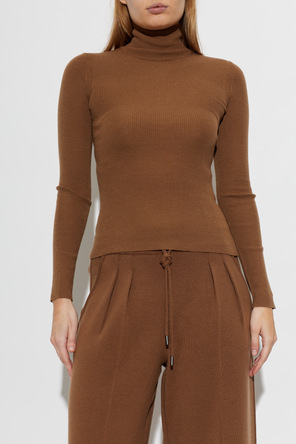 Max Mara Brown '‘Cavallo’' wool turtleneck