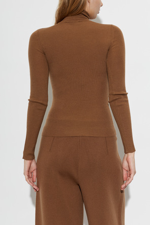Max Mara Brown '‘Cavallo’' wool turtleneck