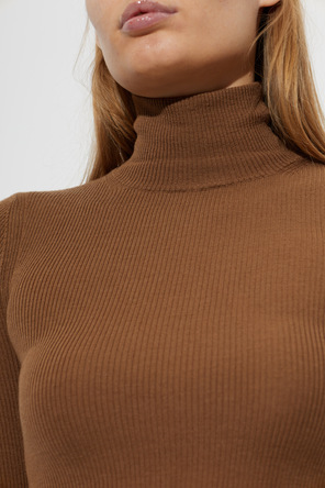 Max Mara Brown '‘Cavallo’' wool turtleneck