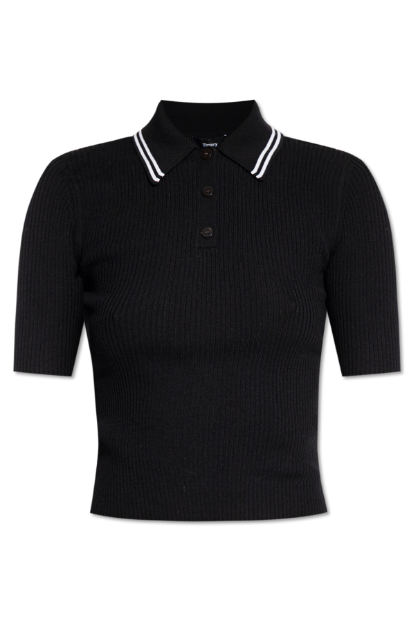 Theory Form-fitting polo shirt