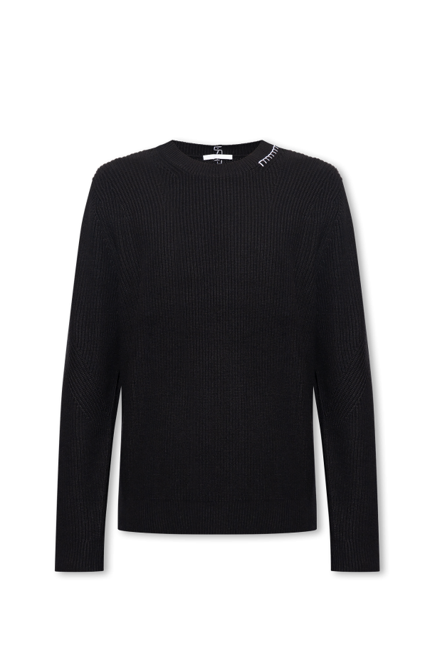 Helmut Lang Rib Crewneck Long Sleeve Top