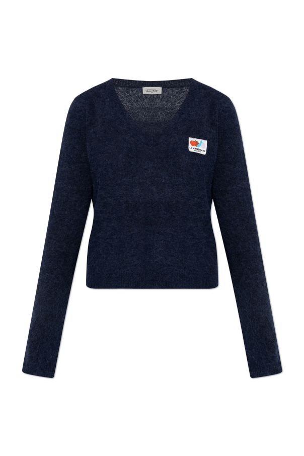 Sweater with logo patch od American Vintage