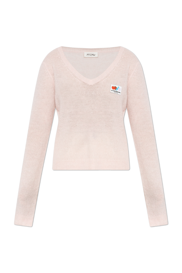 Sweater with logo patch od American Vintage