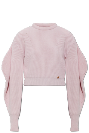 Camisola de lã com ombreiras