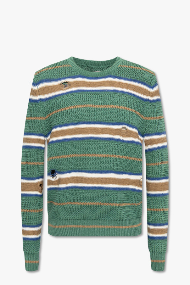 Nick Fouquet Striped graphic-print sweater