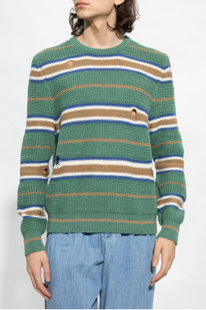 Nick Fouquet Striped graphic-print sweater