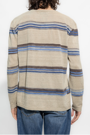 Nick Fouquet Lniany sweter w paski
