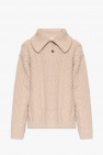Nanushka beige ‘Batu’ sweater with funnel neck