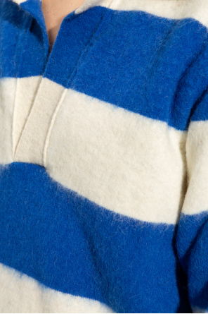 Nanushka ‘Avion’ sweater monogram with collar