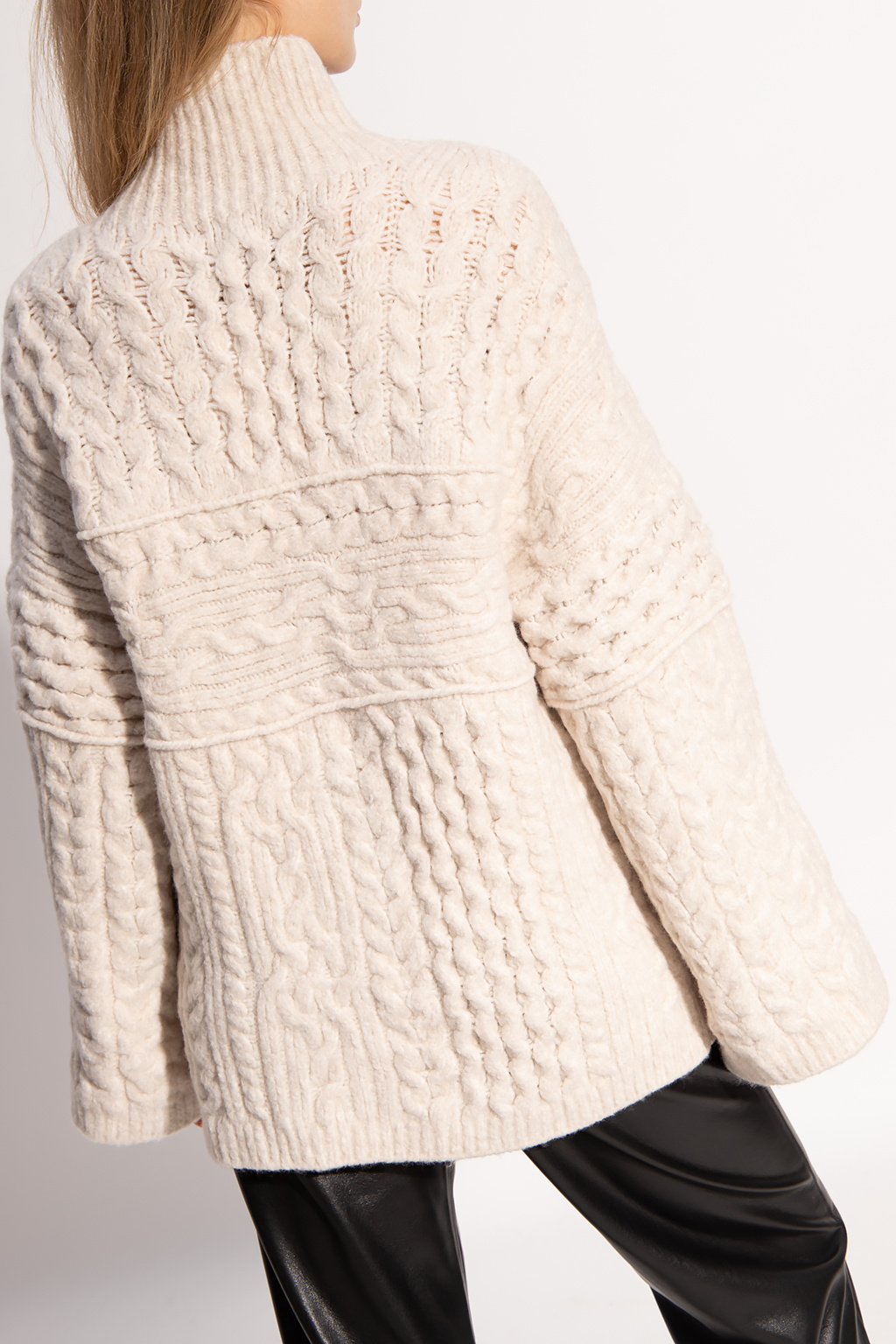 Nanushka Woven turtleneck sweater