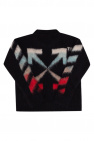 Off-White Kids sweater Brown with logo