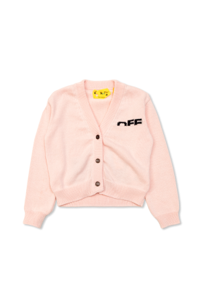 Cardigan with logo