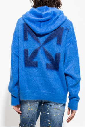 Off-White Hooded asymmetric sweater
