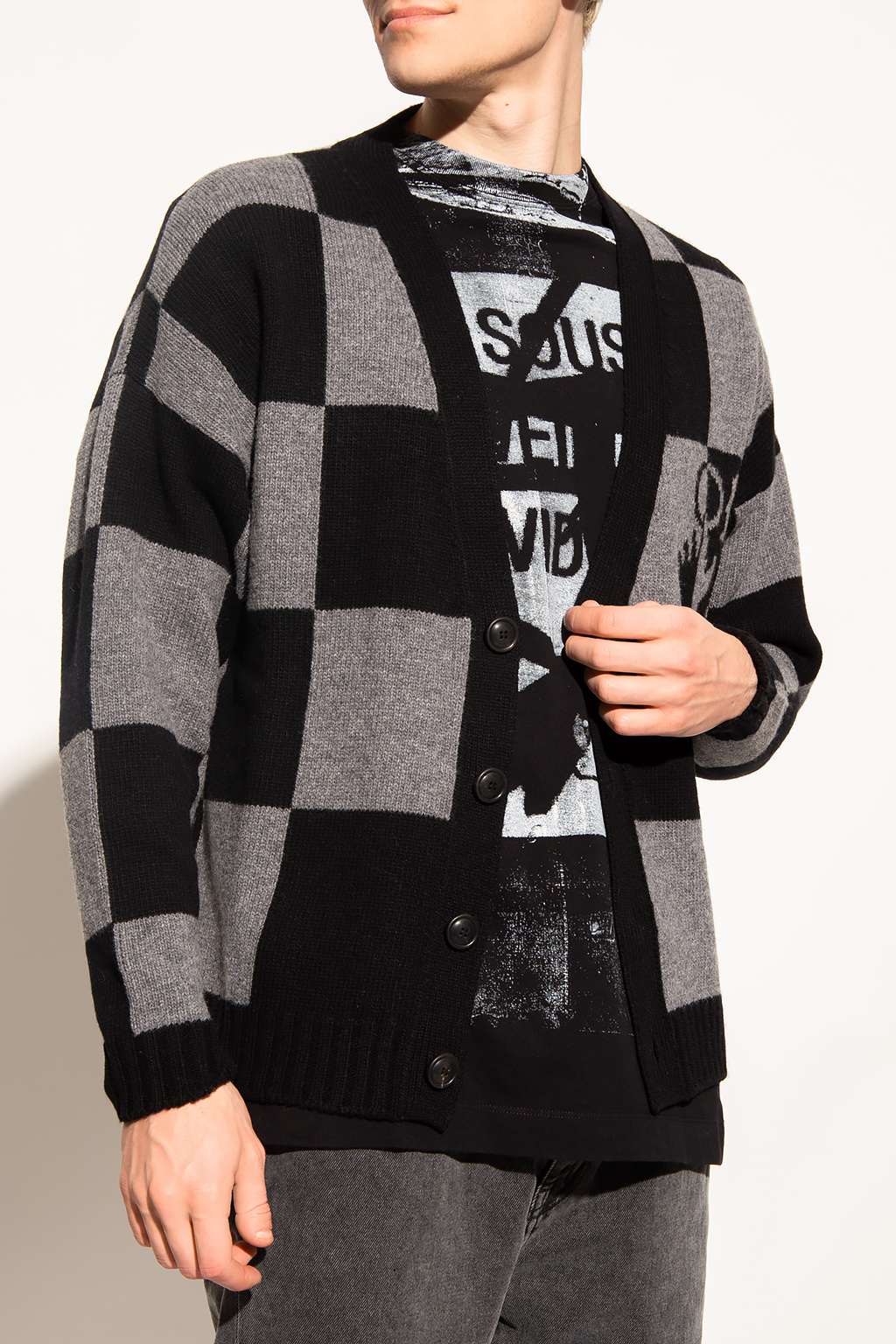 Off-White Cardigan with logo