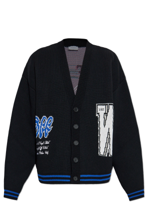 Cardigan with logo
