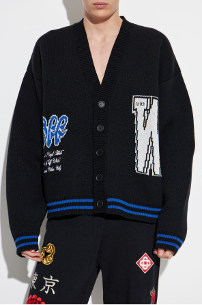 Off-White Cardigan with logo
