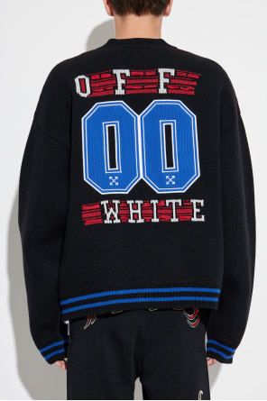 Off-White Cardigan with logo