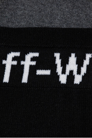 Off-White Wełniany sweter z logo