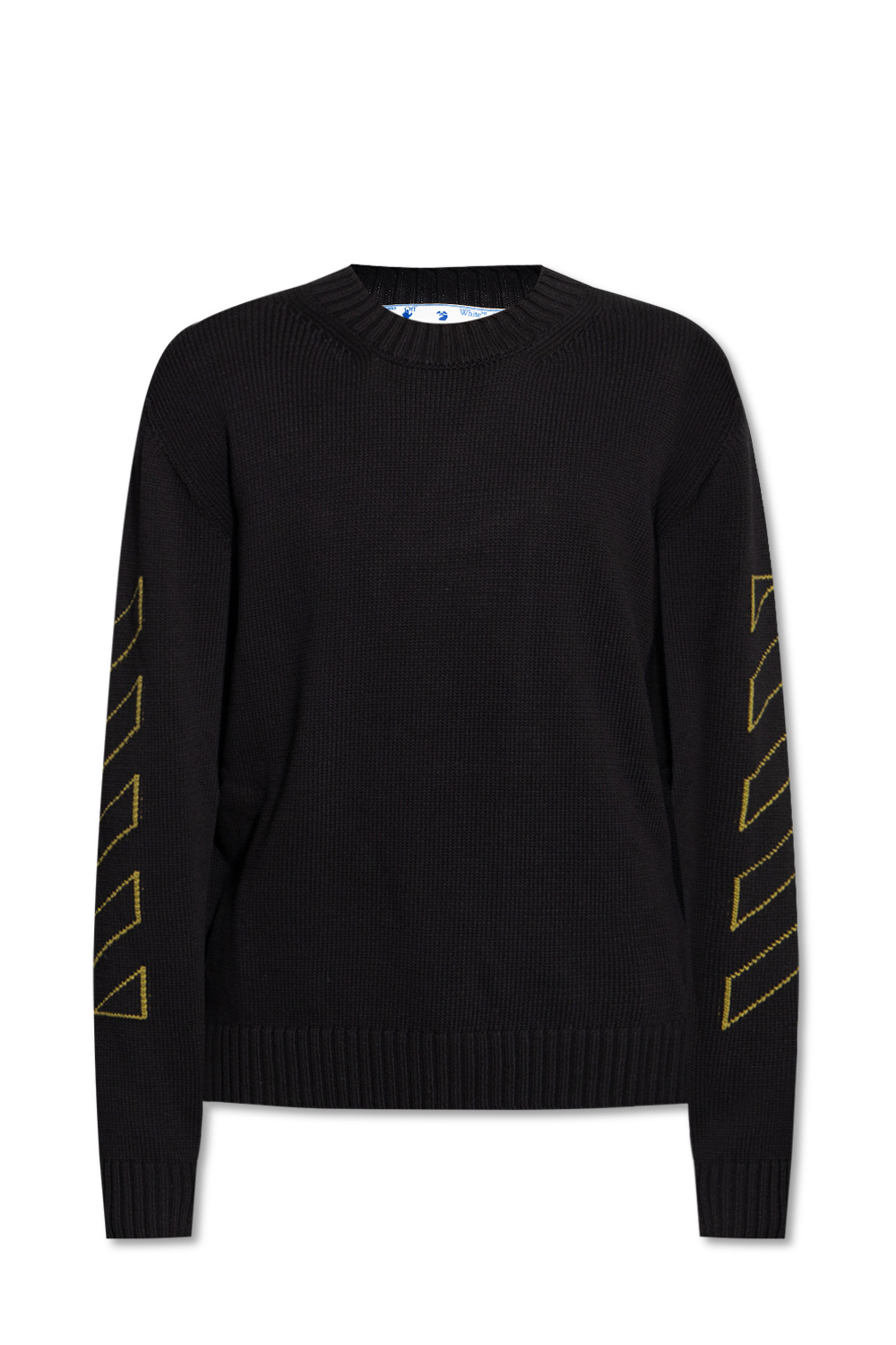 Off-White Bershka crew neck sweater printed in lilac