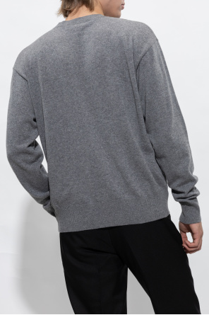 Off-White Cashmere sweater Pliss with logo