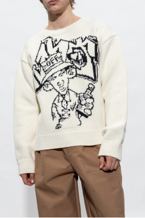 Off-White Givenchy Kids logo print crew neck sweatshirt