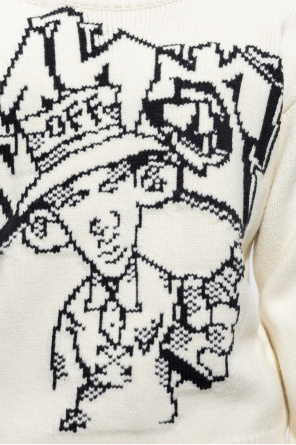 Off-White Givenchy Kids logo print crew neck sweatshirt