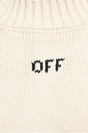 Off-White Alexander McQueen floral logo embroidered denim shirt