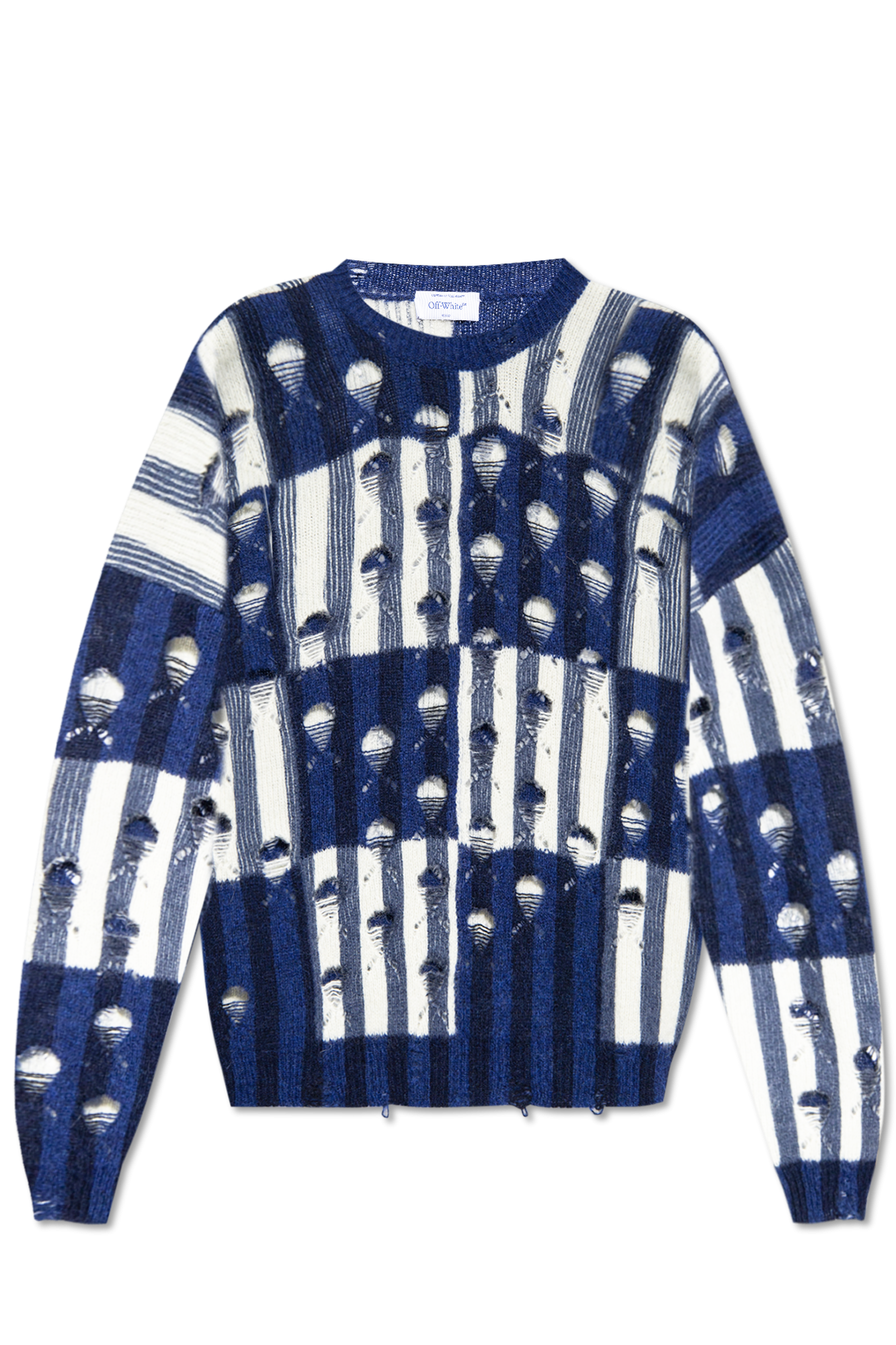 Off-White sweater Kids with vintage effect