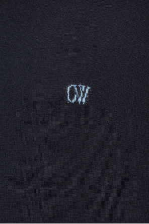 Off-White Grå T-shirt med logo