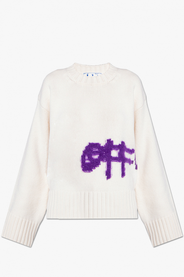 Off-White sweater lightweight with logo