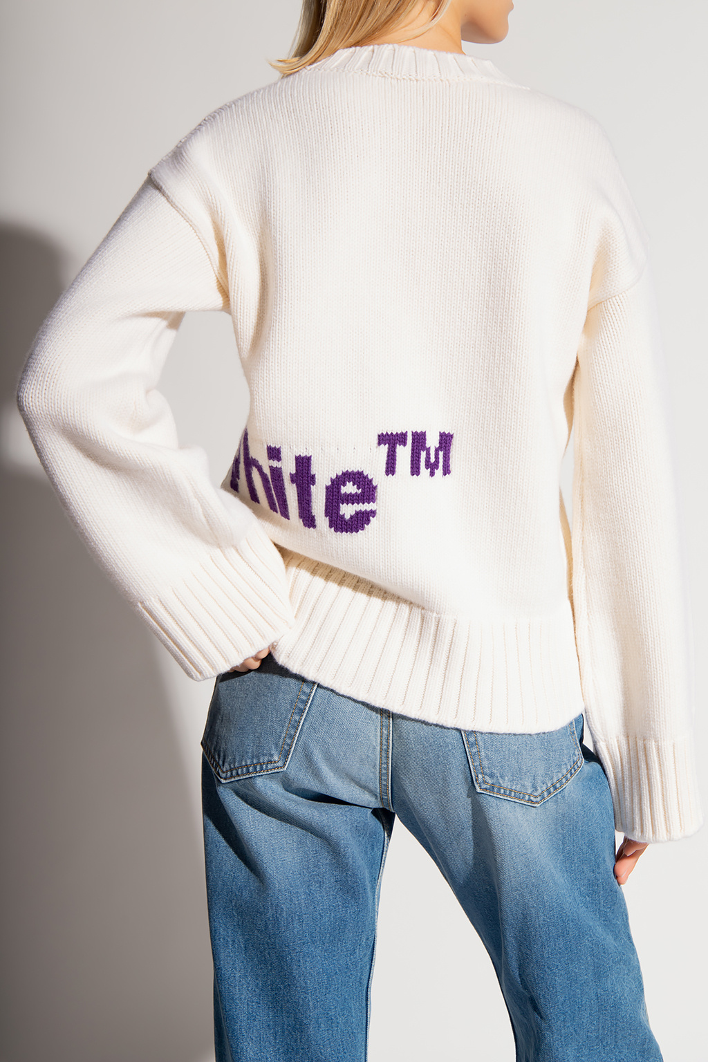 Off-White sweater lightweight with logo
