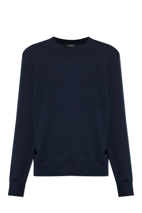 Theory Cotton sweater with a crew neck