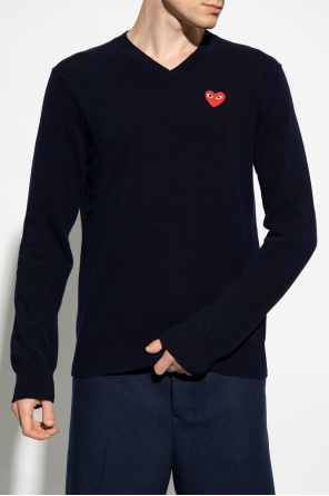 Navy blue Cotton sweater Moschino - Vitkac France