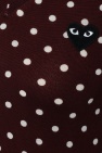 Comme des Garçons Play BURGUNDY Polka dot sweater
