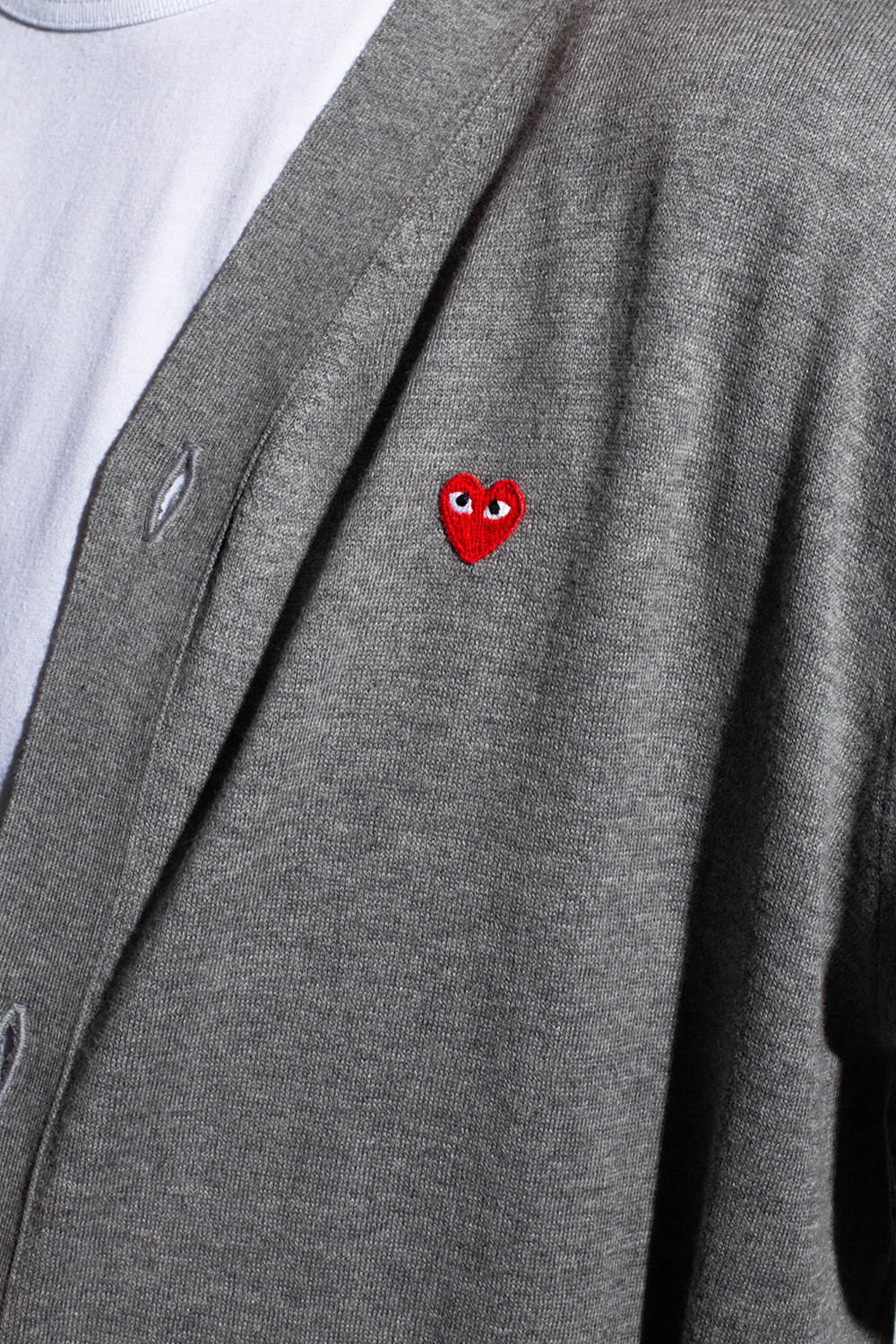 Comme des Garcons Play Cardigan with logo