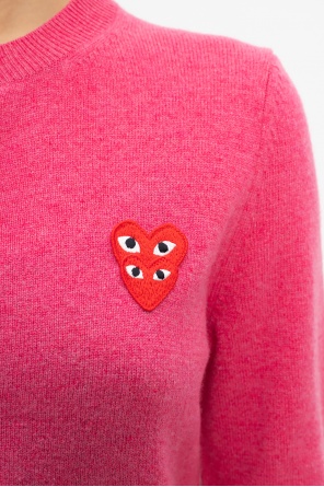 Comme des Garçons Play sweater cropped with logo